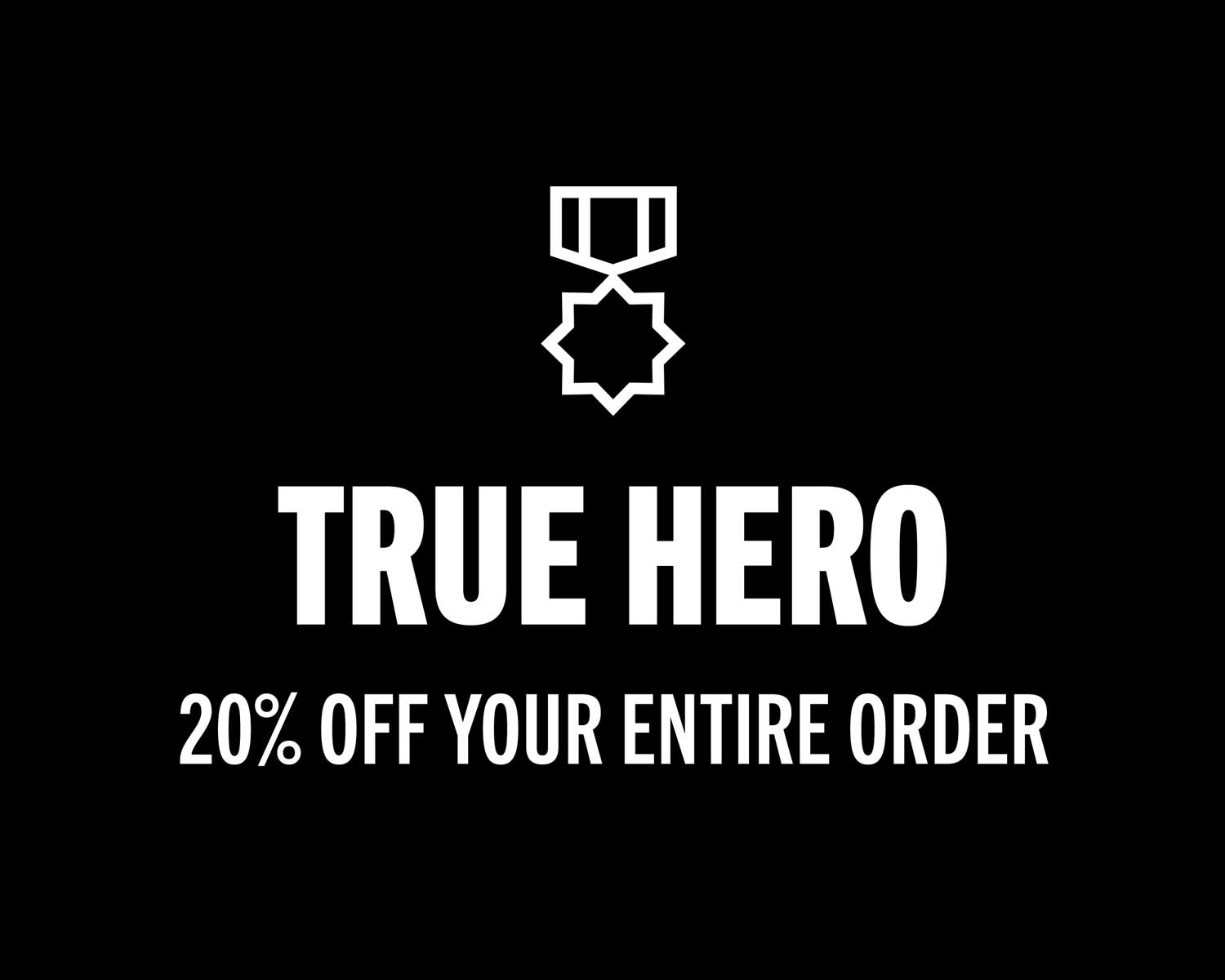 20% Off Your Entire Order